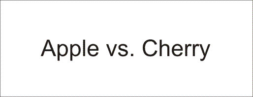 Apple vs. Cherry sehr ähnlich - Kopie?