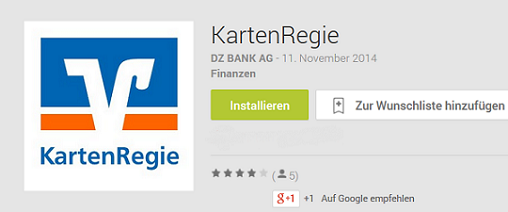 Mobile App Symbol der App „Kartenregie“ im Google Play Store
