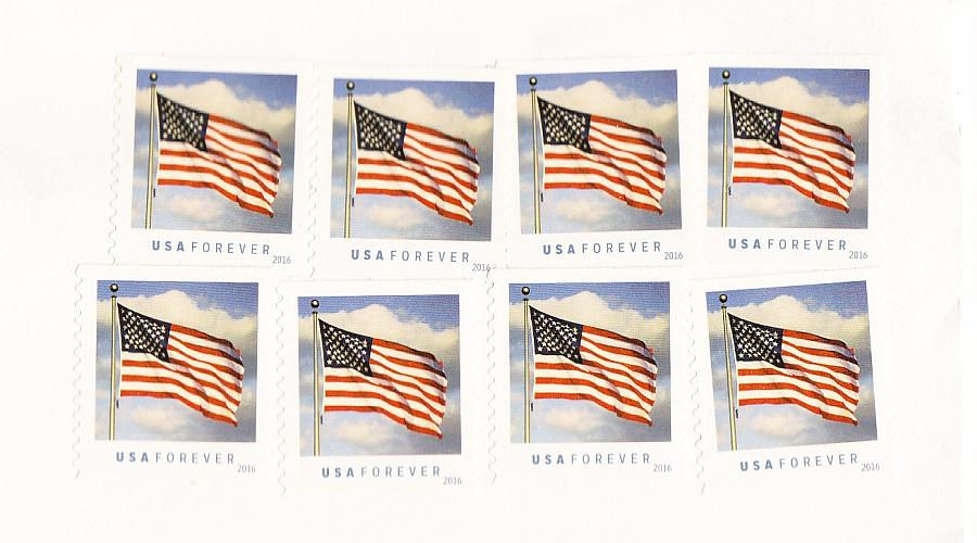 USA Forever Briefmarken Nahaufnahme